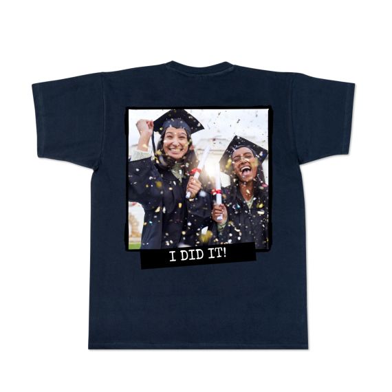 T-Shirt Dunkelblau Rückseite T-Shirt Dunkelblau Rückseite
