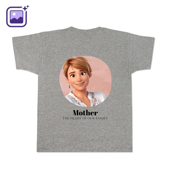 T-shirt Men Grey Back