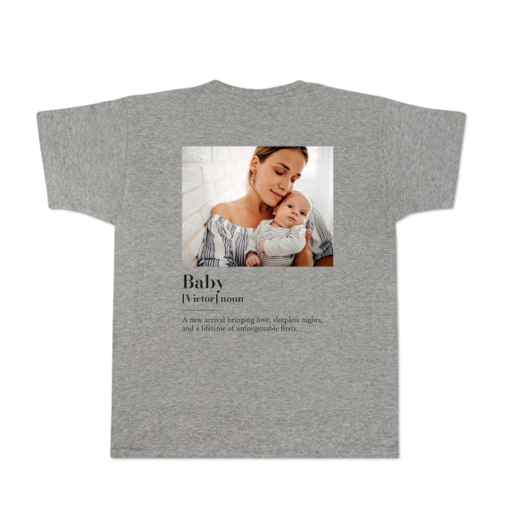 T-shirt Men Grey Back T-shirt Men Grey Back
