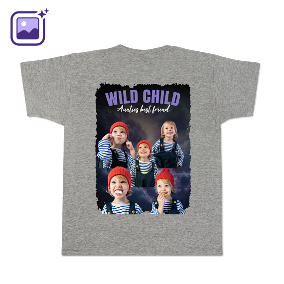 T-Shirt Grau Rückseite T-Shirt Grau Rückseite