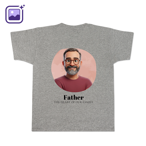 T-shirt Men Grey Back