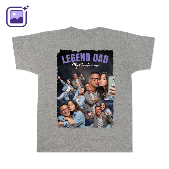 T-shirt grÄ Baksida T-shirt grÄ Baksida