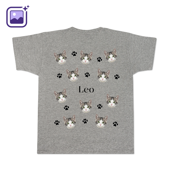 T-shirt gris Arrière