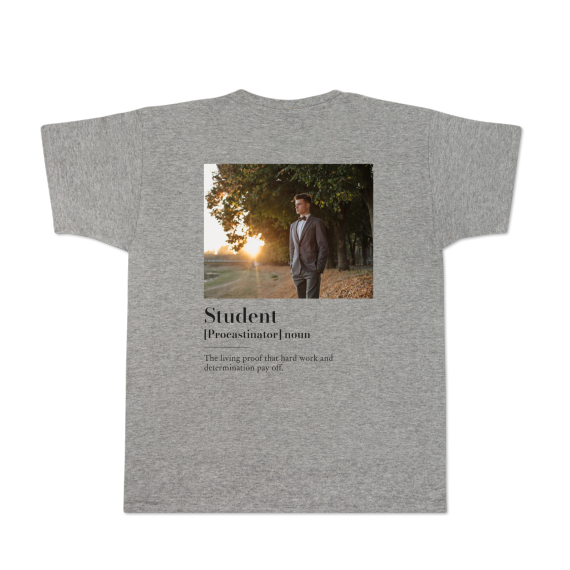 T-shirt gris Arrière