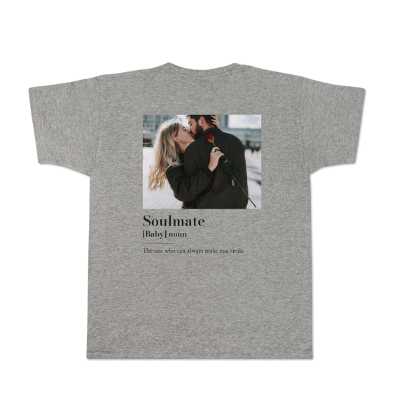 T-shirt Men Grey Back T-shirt Men Grey Back