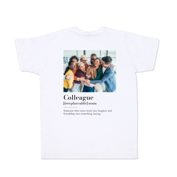 T-shirt Men White Back T-shirt Men White Back