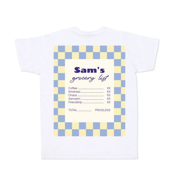 T-shirt vit Baksida