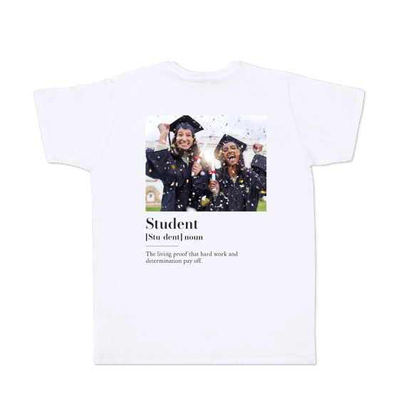 T-Shirt Weiss Rückseite