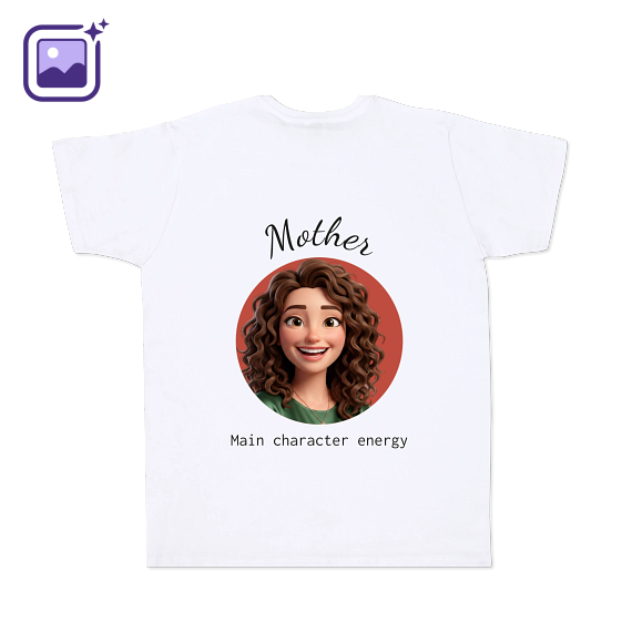 T-shirt mannen wit Achterkant