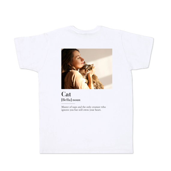 T-shirt Men White Back T-shirt Men White Back