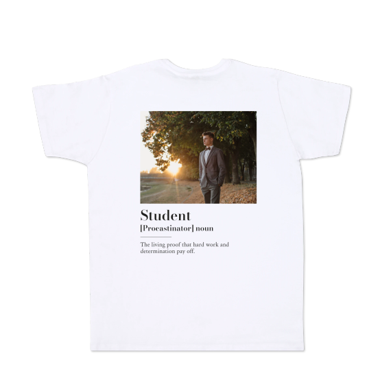 T-skjorte hvit Bakside T-skjorte hvit Bakside