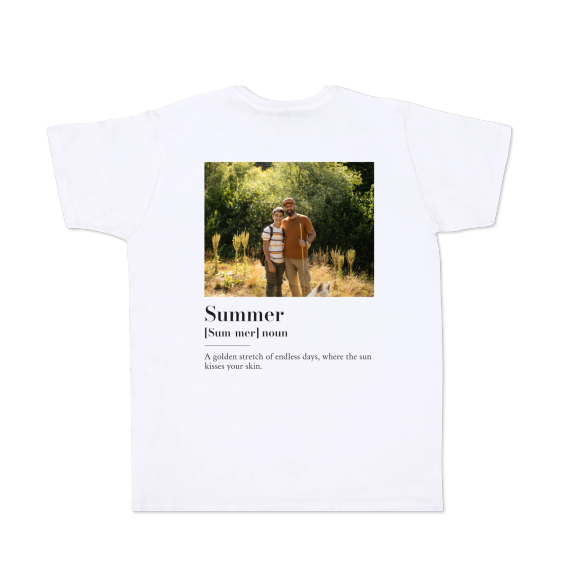 T-shirt Unisex White Back T-shirt Unisex White Back