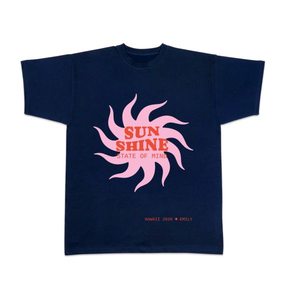 T-shirt bleu foncé