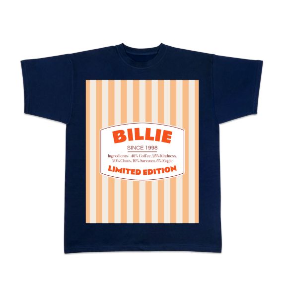Retro Namelabel Stripes - Text only