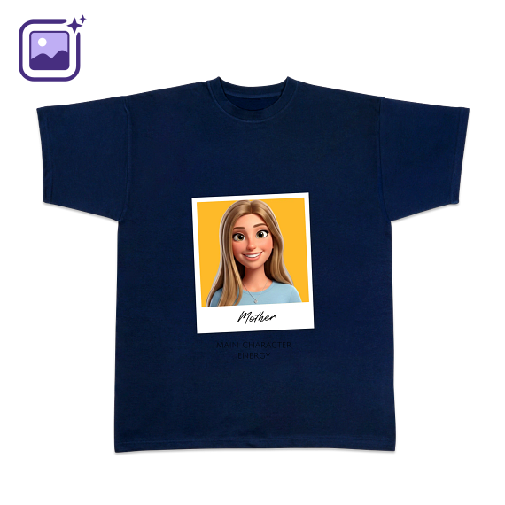 T-shirt bleu foncé