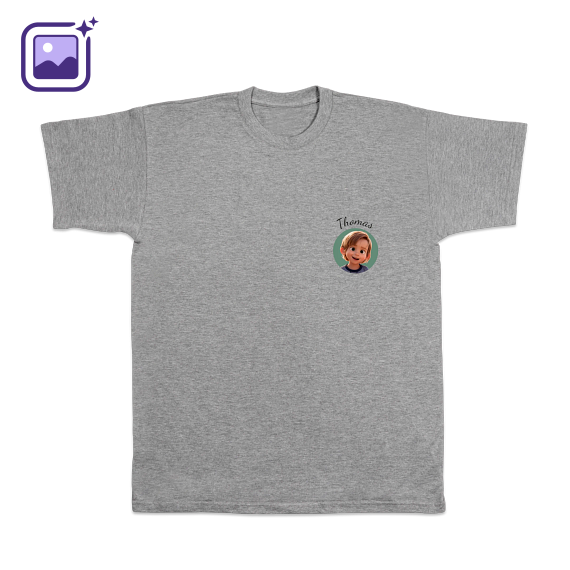 T-shirt mannen grijs