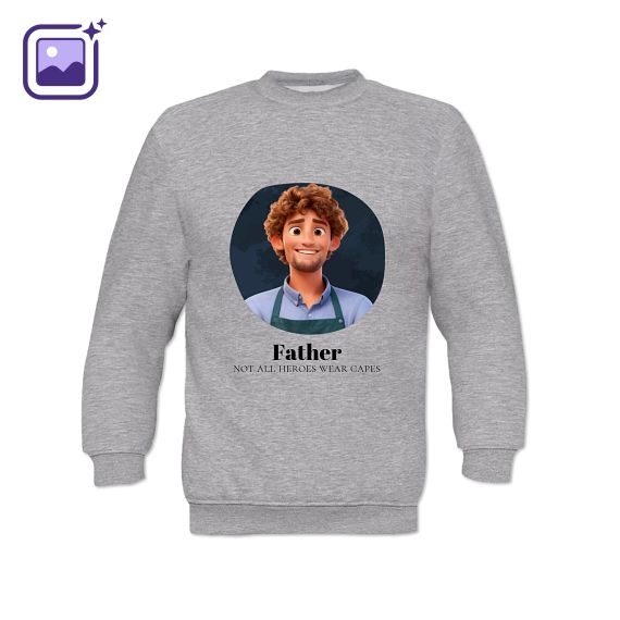 Sweater Kind Grijs gemêleerd