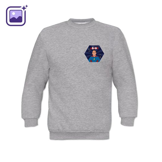 Sweater Kind Grijs gemêleerd