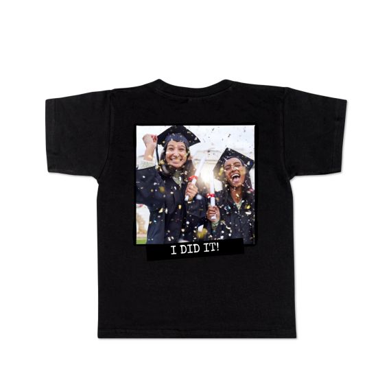 Kinder T-Shirt Schwarz Rückseite Kinder T-Shirt Schwarz Rückseite