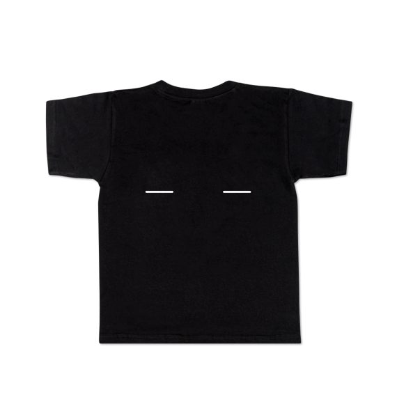 Kinder T-Shirt Schwarz Rückseite Kinder T-Shirt Schwarz Rückseite