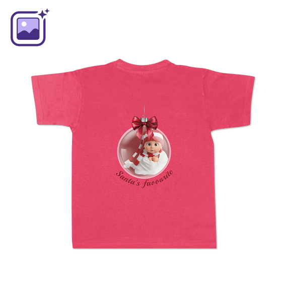 T-shirt Kids Pink Back