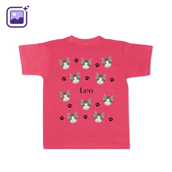 T-shirt barn rosa Baksida