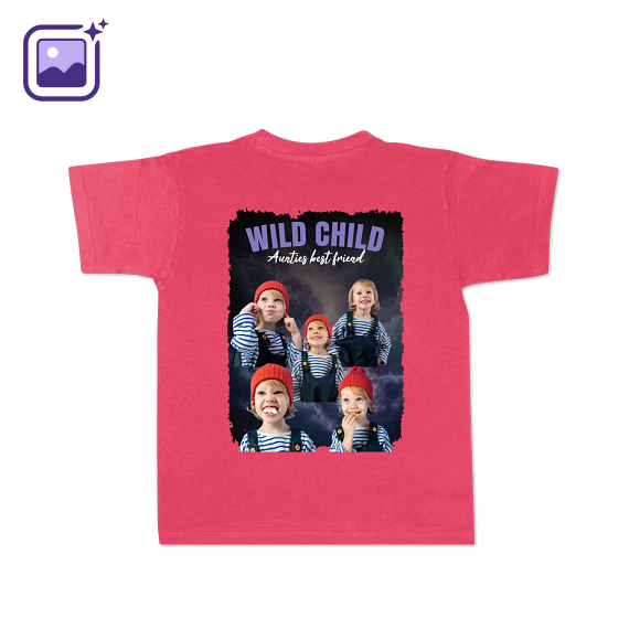 T-shirt Kids Pink Back T-shirt Kids Pink Back