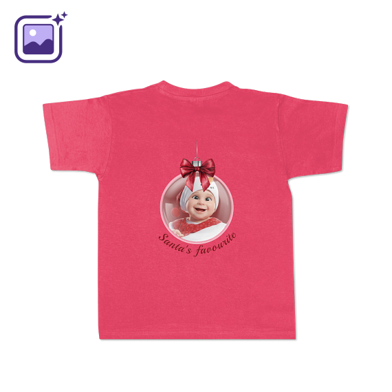 Kinder T-Shirt Pink Rückseite