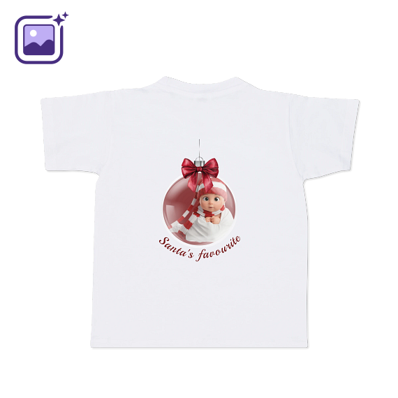 T-shirt Kids White Back