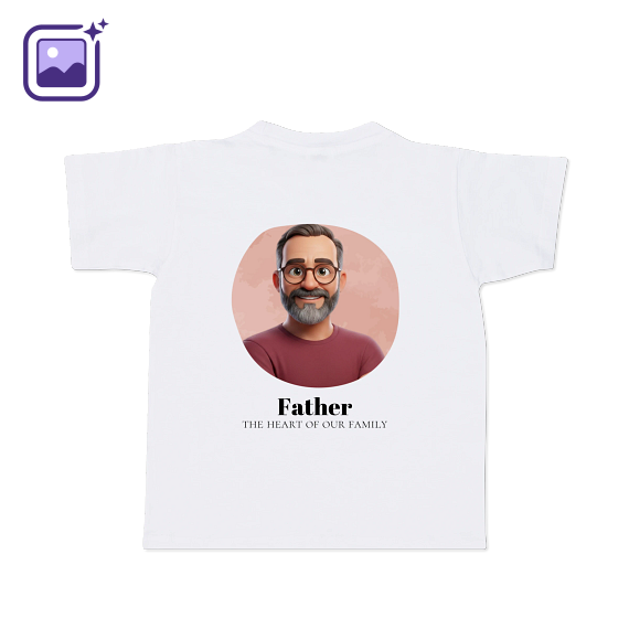 T-shirt Kids White Back