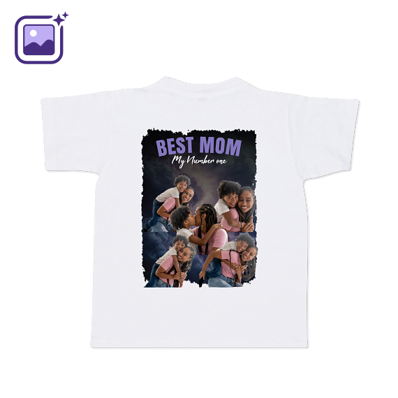 T-shirt kinderen wit Achterkant T-shirt kinderen wit Achterkant