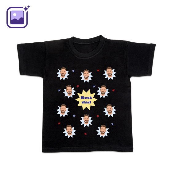 T-shirt kinderen zwart