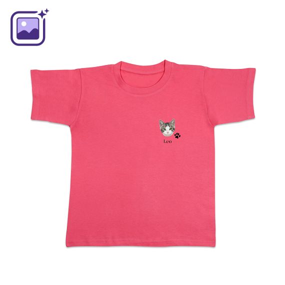 T-shirt barn rosa
