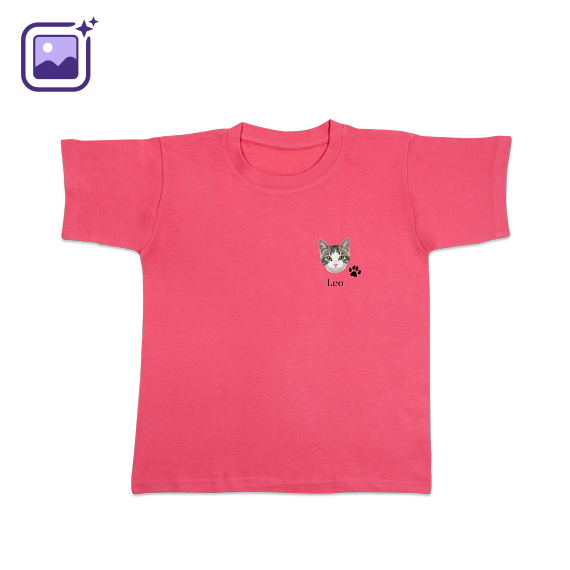 T-shirt enfant rose