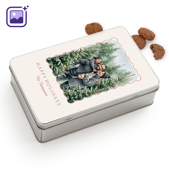 Cookie Tin Rectangle with Generous cookies Cookie Tin Rectangle with Generous cookies