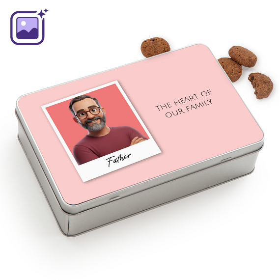 Koekjestrommel Rechthoekig met Generous koekjes