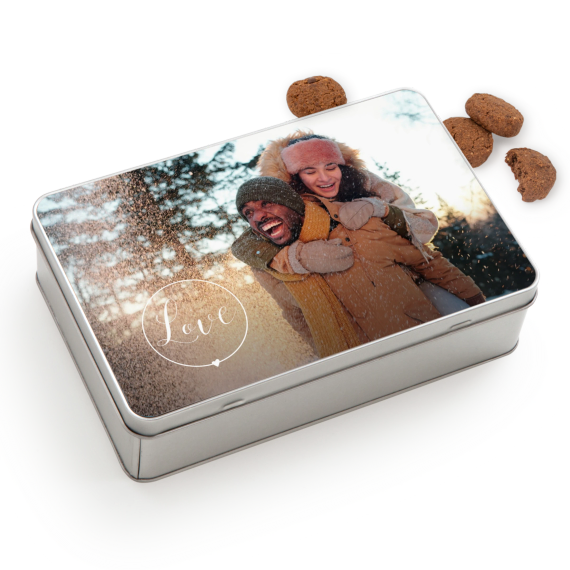 Cookie Tin Rectangle with Generous cookies Cookie Tin Rectangle with Generous cookies