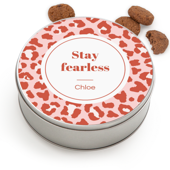 Cookie Tin Round with Generous cookies