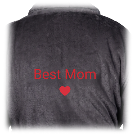 Bath Robe Emb Simple Heart Bath Robe Emb Simple Heart