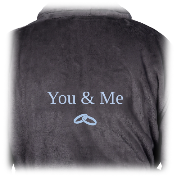 Bath Robe Emb Wedding Rings Bath Robe Emb Wedding Rings