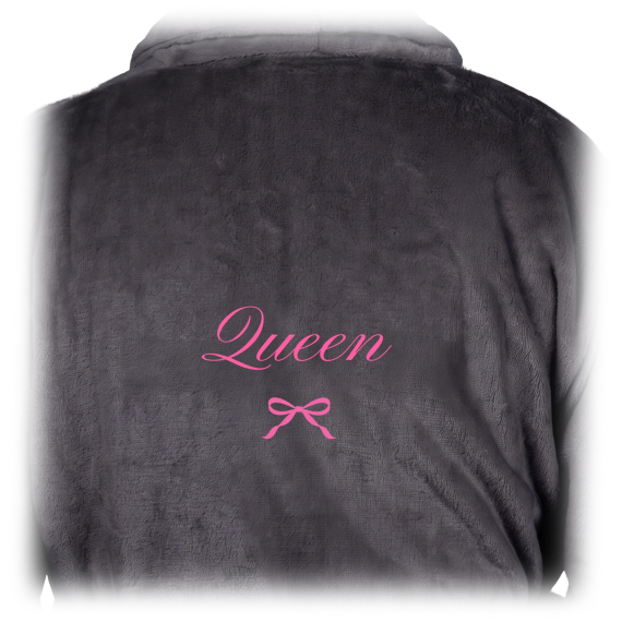Bath Robe Emb Cute Bow