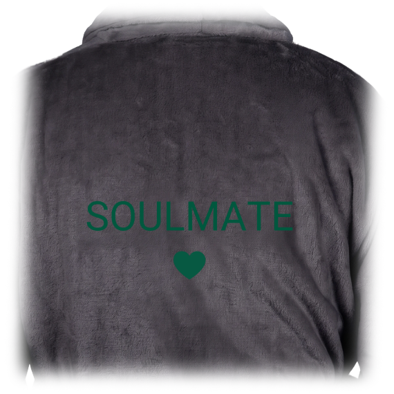 Bath Robe Emb Simple Heart