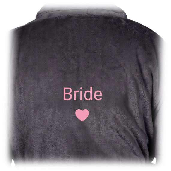 Bath Robe Emb Simple Heart Bath Robe Emb Simple Heart