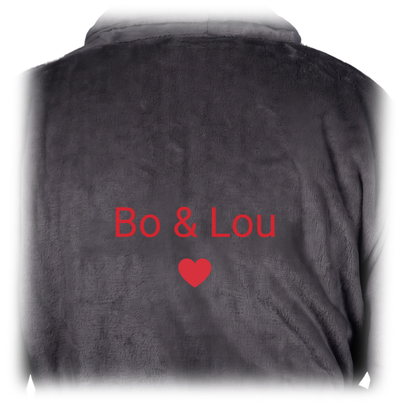 Bath Robe Emb Simple Heart Bath Robe Emb Simple Heart