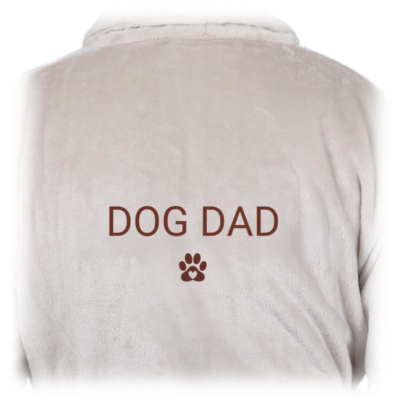 Bath Robe Emb Cute Paw