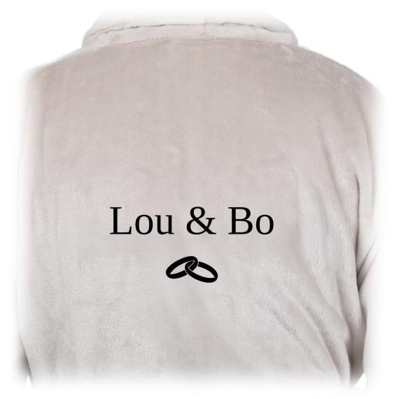 Bath Robe Emb Wedding Rings Bath Robe Emb Wedding Rings