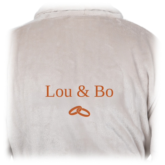 Bath Robe Emb Wedding Rings Bath Robe Emb Wedding Rings