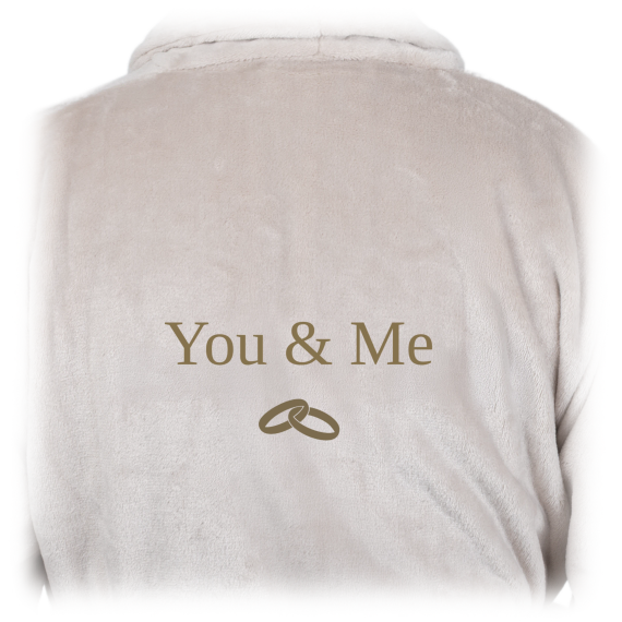 Bath Robe Emb Wedding Rings Bath Robe Emb Wedding Rings