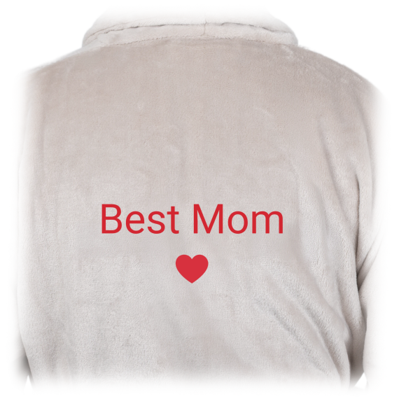 Bath Robe Emb Simple Heart Bath Robe Emb Simple Heart
