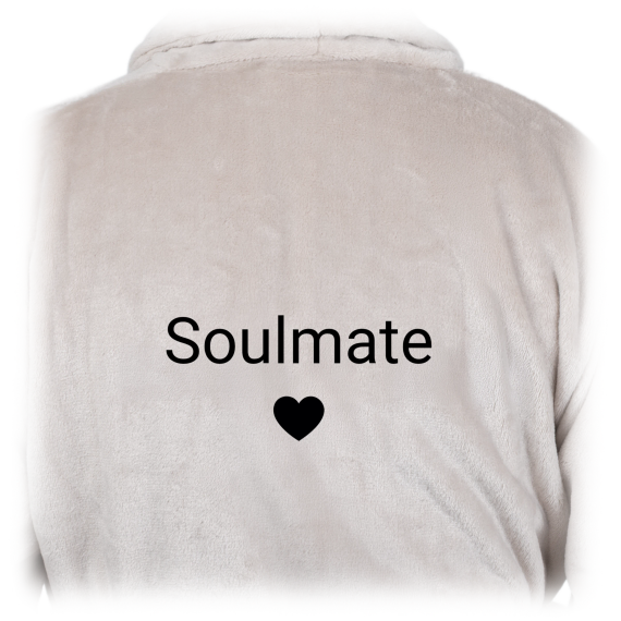 Bath Robe Emb Simple Heart Bath Robe Emb Simple Heart